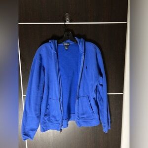 Polo by Ralph Lauren Men's Royal Blue Zip-Up Sweater